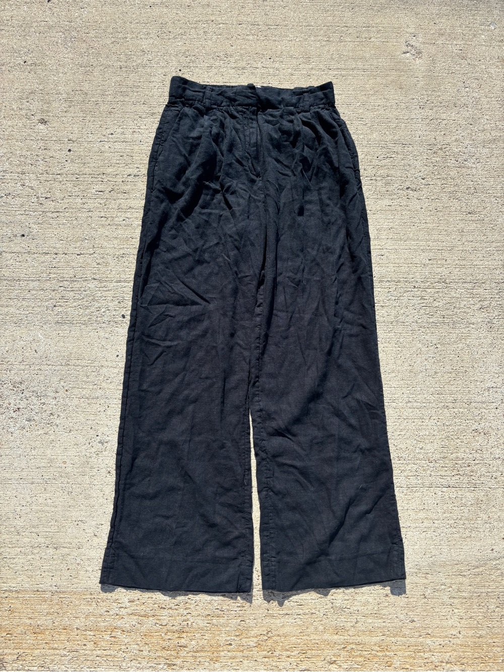 Black Abercrombie & Fitch Linen Pants โ Short - Picture 2 of 9